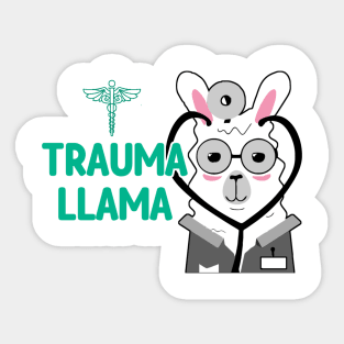 Trauma Llama Sticker